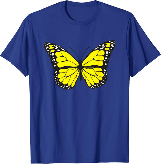 Cute Colorful Yellow Butterfly T-Shirt - T-Shirt | Royal
