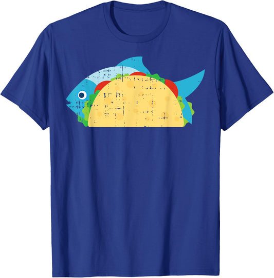 Fish Taco Funny Foodie Cinco De Mayo Food Lover T-Shirt - T-Shirt | Royal