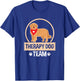Therapy Dog Team - Therapy Dog Handler Women Girls Kids T-Shirt - T-Shirt | Royal
