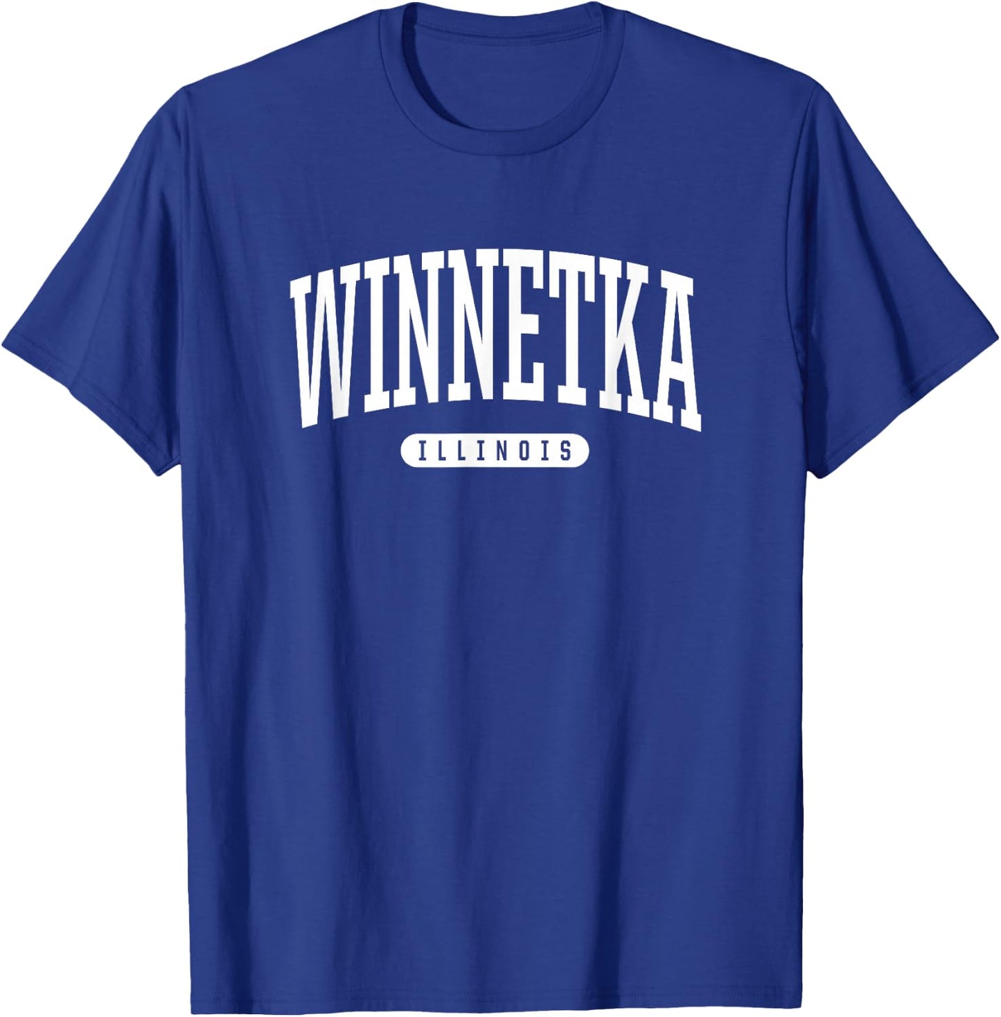 Winnetka Illinois Vacation College Style IL USA T-Shirt - T-Shirt | Royal
