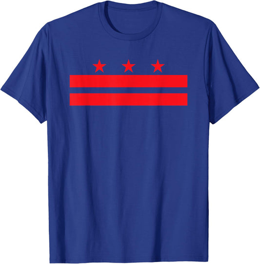 Washington DC Flag T-Shirt - T-Shirt | Royal