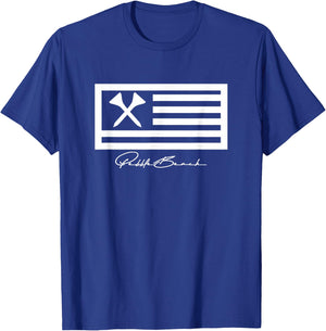 Pebble Beach Golf | US FLAG T-Shirt - T-Shirt | Royal