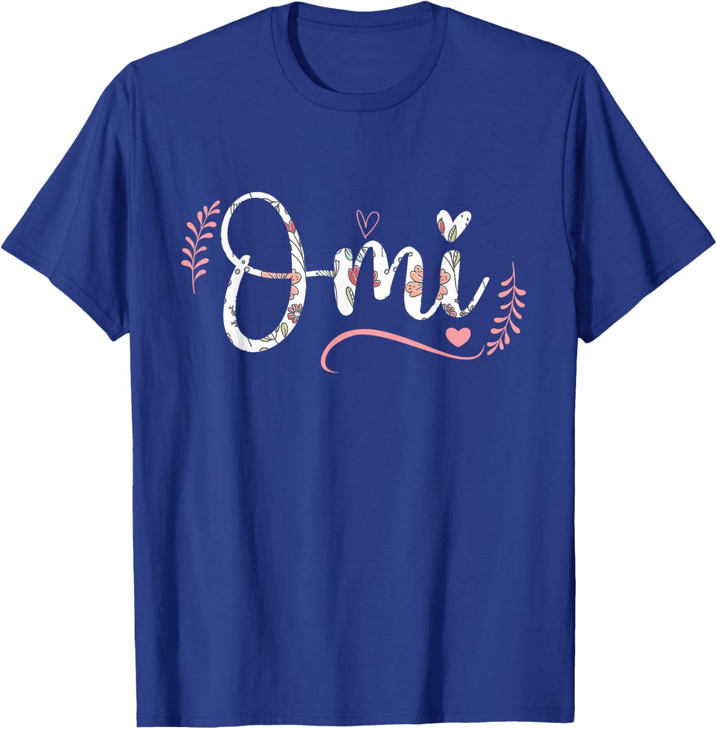 Omi Floral Grandma Christmas Mother's Day Grandparents T-Shirt - T-Shirt | Royal