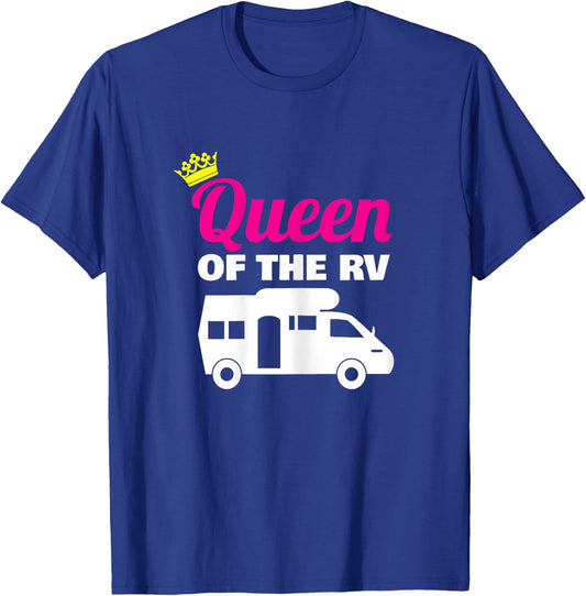 Queen of the RV Camping Camper Vacation Gift T-Shirt - T-Shirt | Royal