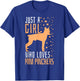 Mini Pincher Dog Just A Girl Who Loves Dogs Gift T-Shirt - T-Shirt | Royal