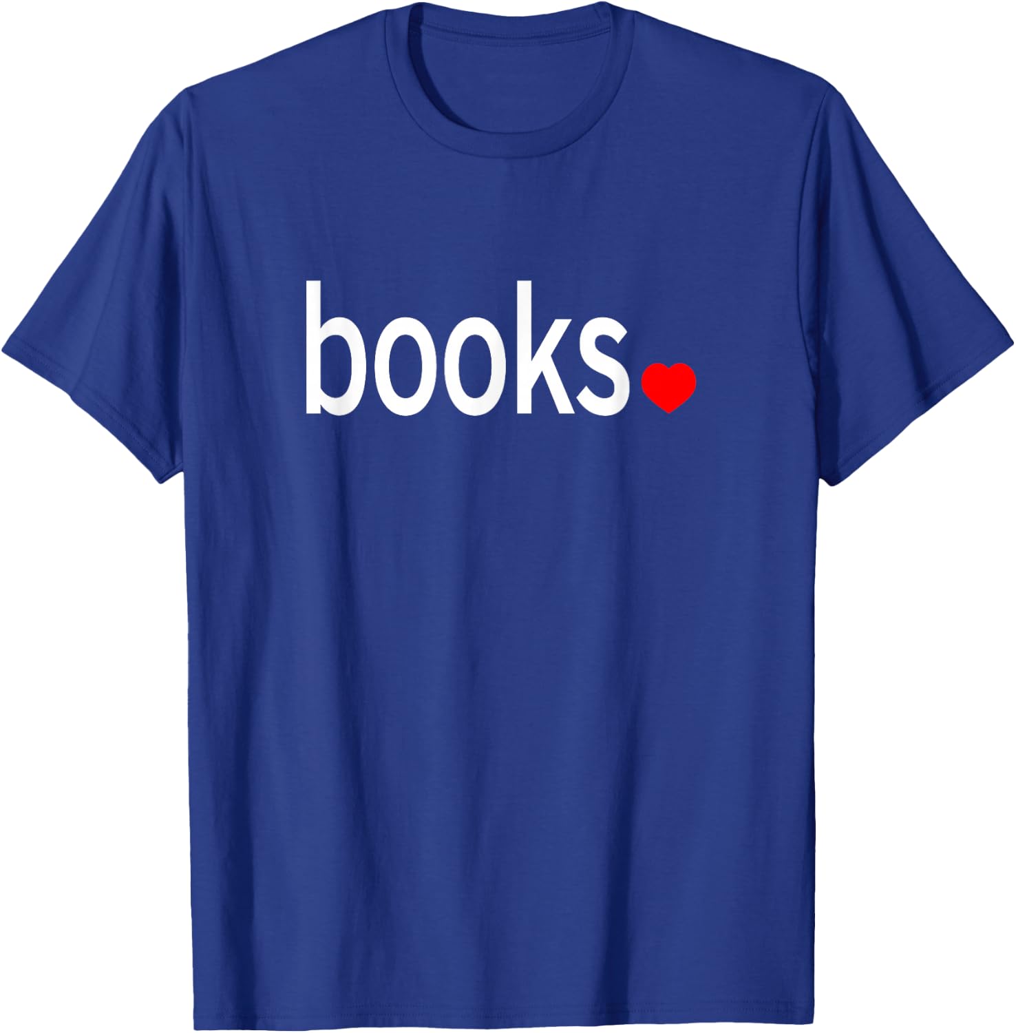 Love Books Shirt Minimalist Nice Book Gift T-Shirt - T-Shirt | Royal
