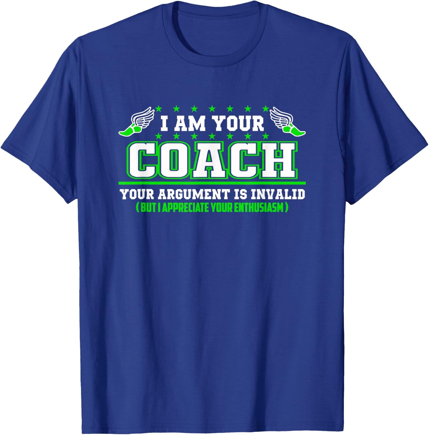 Funny Track and Field Coach Shirt | Coaching Staff T-Shirt - T-Shirt | Royal