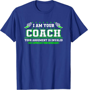 Funny Track and Field Coach Shirt | Coaching Staff T-Shirt - T-Shirt | Royal