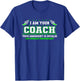 Funny Track and Field Coach Shirt | Coaching Staff T-Shirt - T-Shirt | Royal