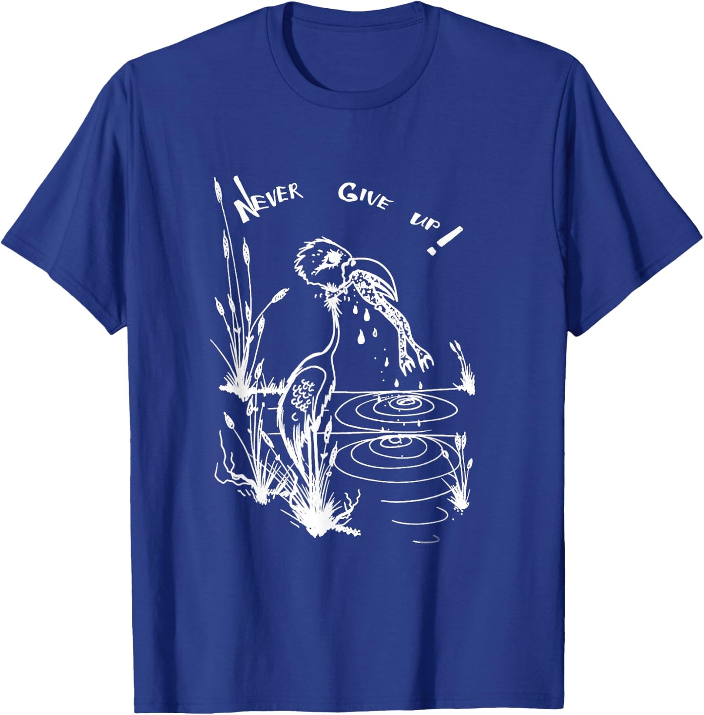 Funny Never Give Up Frog Survival Shirt Bird T-Shirt - T-Shirt | Royal