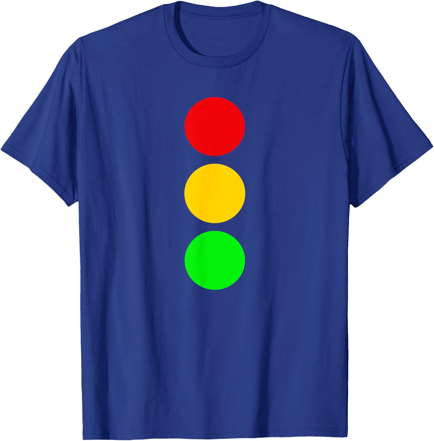 Traffic Signal Stop-Caution-Go Stop Light Colors T-Shirt - T-Shirt | Royal
