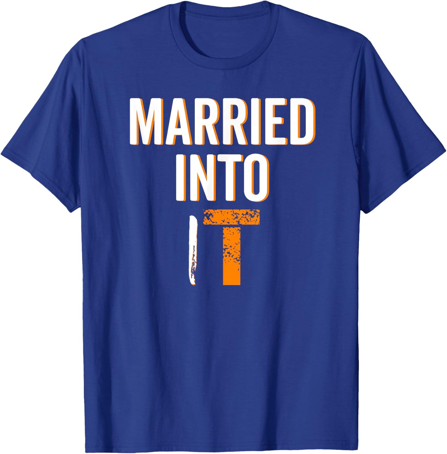 Married Into It Tennessee Sports Fan Wife Dont Blame Me Gift T-Shirt - T-Shirt | Royal