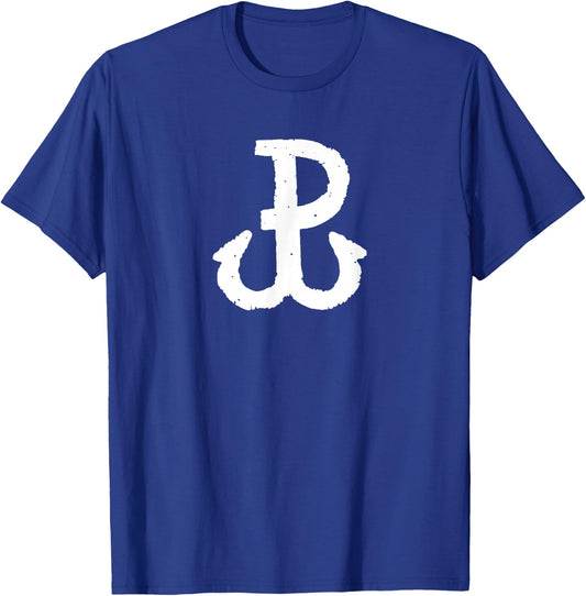 Fighting Poland Polish Anchor Polish Patriotic Kotwica T-Shirt - T-Shirt | Royal