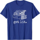 Get Lit with Books Funny Meme - Gift Book Lover, Reading T-Shirt - T-Shirt | Royal