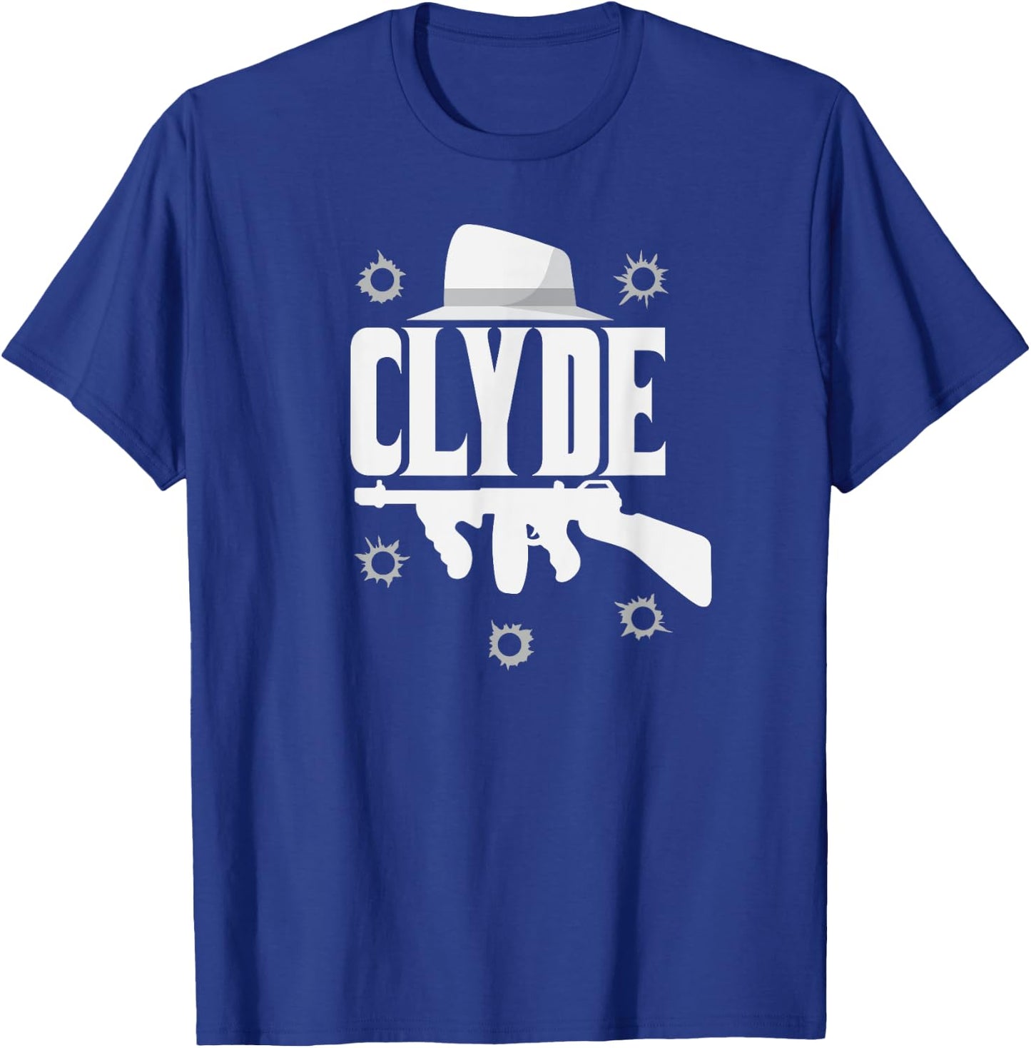Clyde and Bonnie Halloween Matching Couples Costume T-Shirt - T-Shirt | Royal