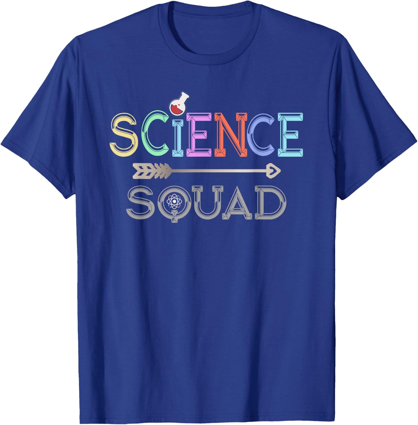 SCIENCE SQUAD Teacher Student Technology Engineer Team STEM T-Shirt - T-Shirt | Royal