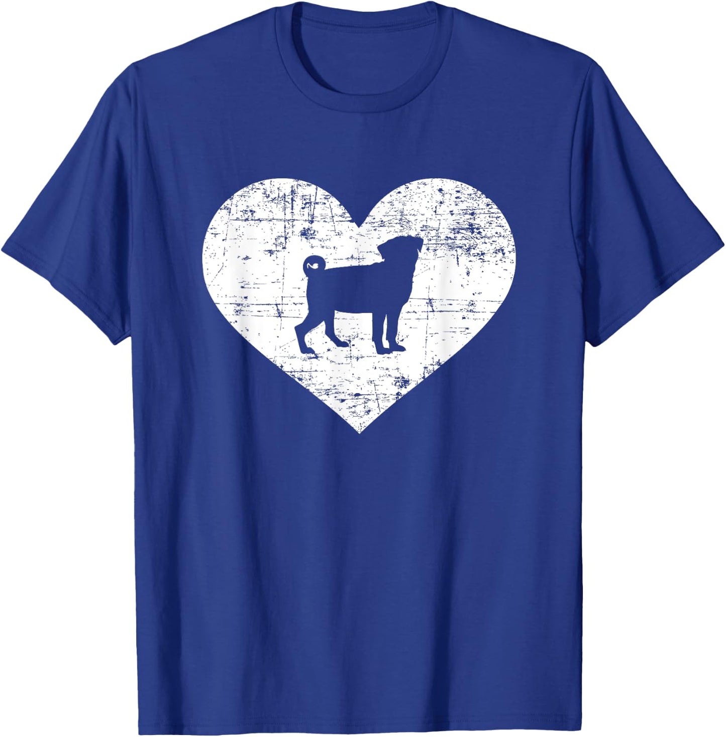 Pug heart T-Shirt - T-Shirt | Royal