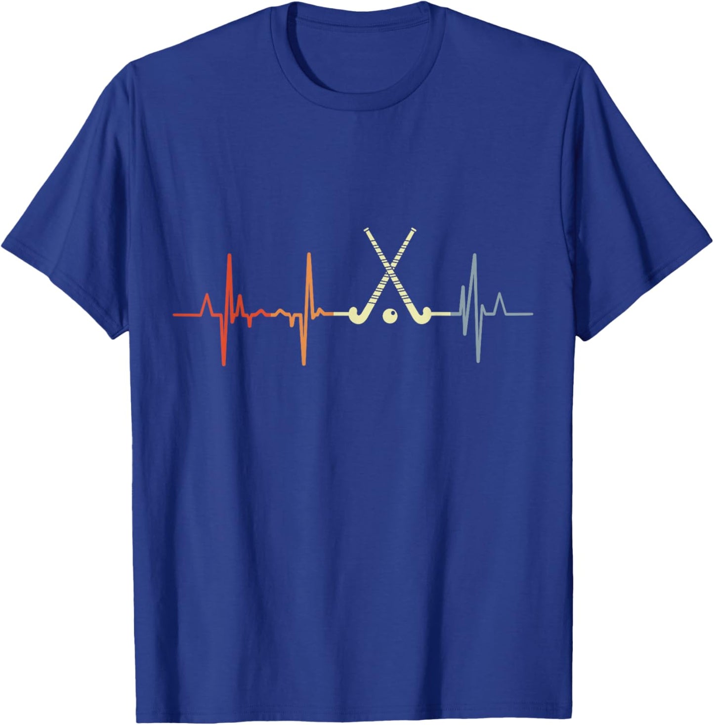 Field Hockey Heart Rate T-Shirt - T-Shirt | Royal