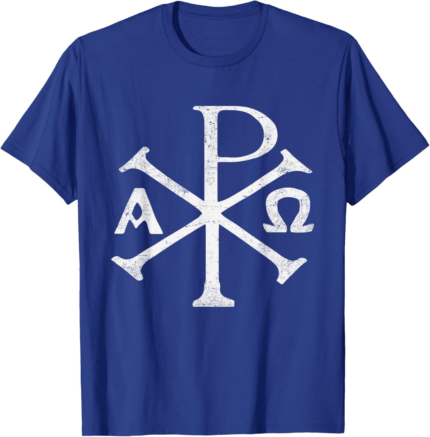 Chi Rho Christogram Greek Good Chrismon Jesus Christ T-Shirt - T-Shirt | Royal