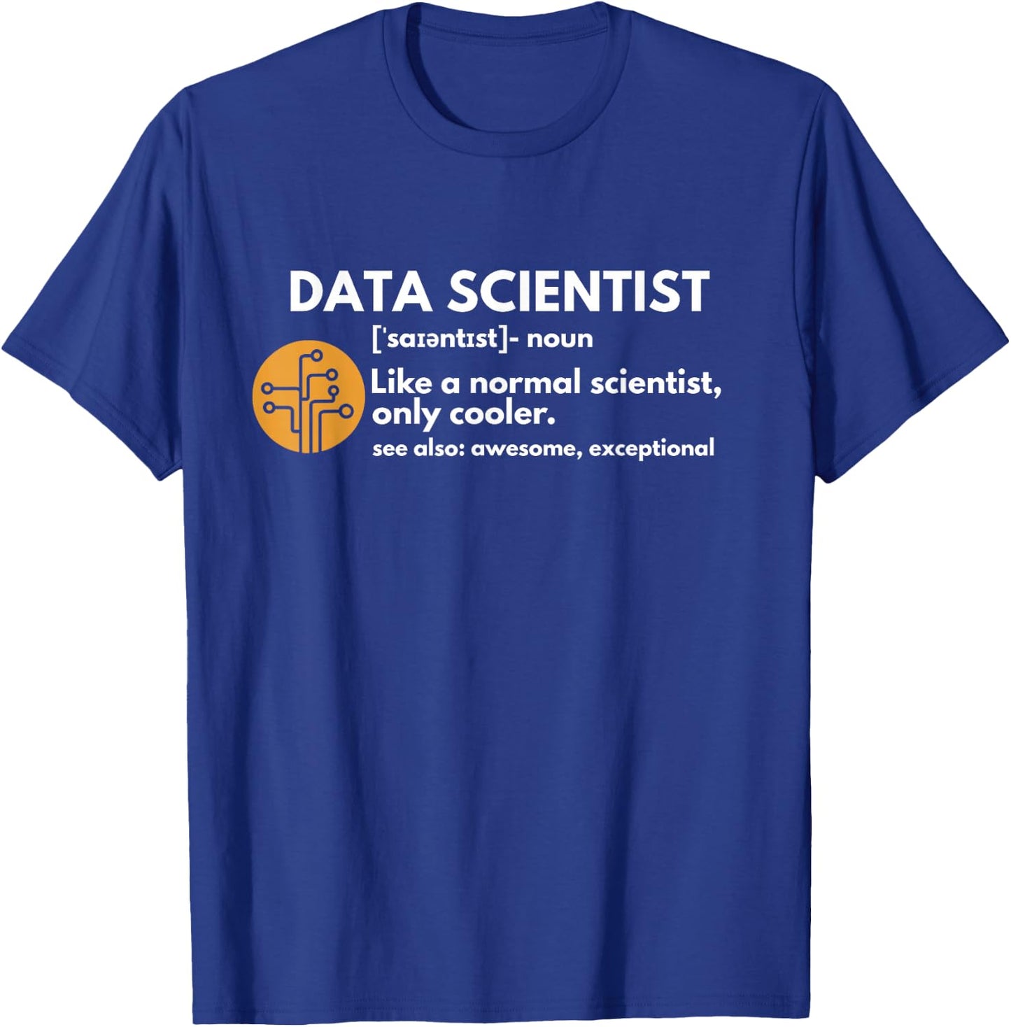 Funny Data Scientist Definition Computer Science Small T-Shirt - T-Shirt | Royal