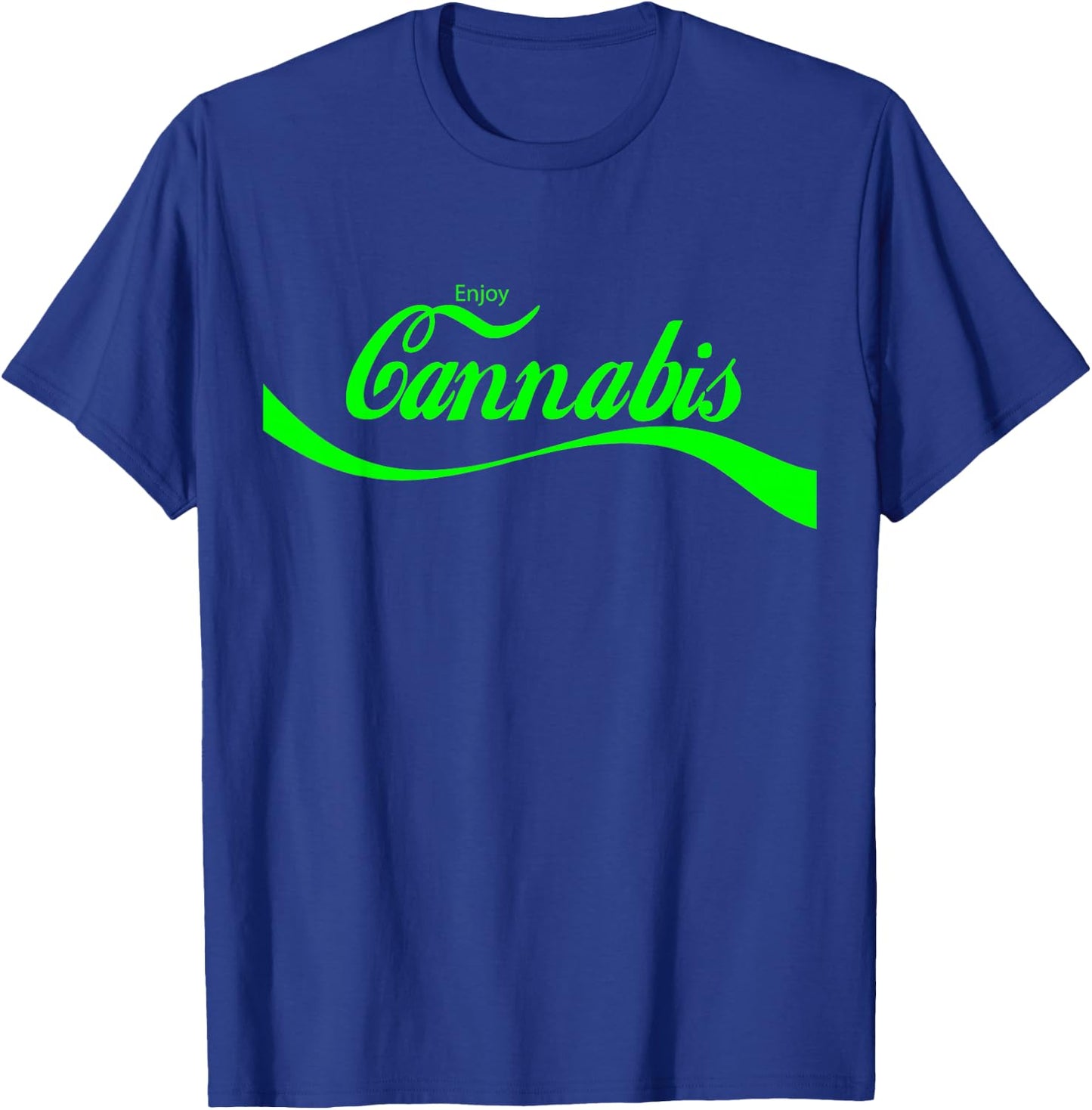 Vintage Cannabis Art Retro Marijuana THC Retro 420 Day Weed T-Shirt - T-Shirt | Royal