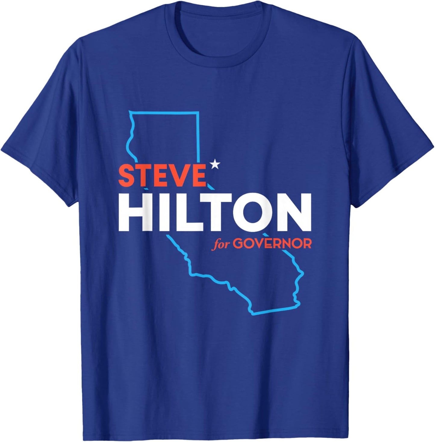 Steve Hilton for California Governor 2026 Republican CA T-Shirt - T-Shirt | Royal