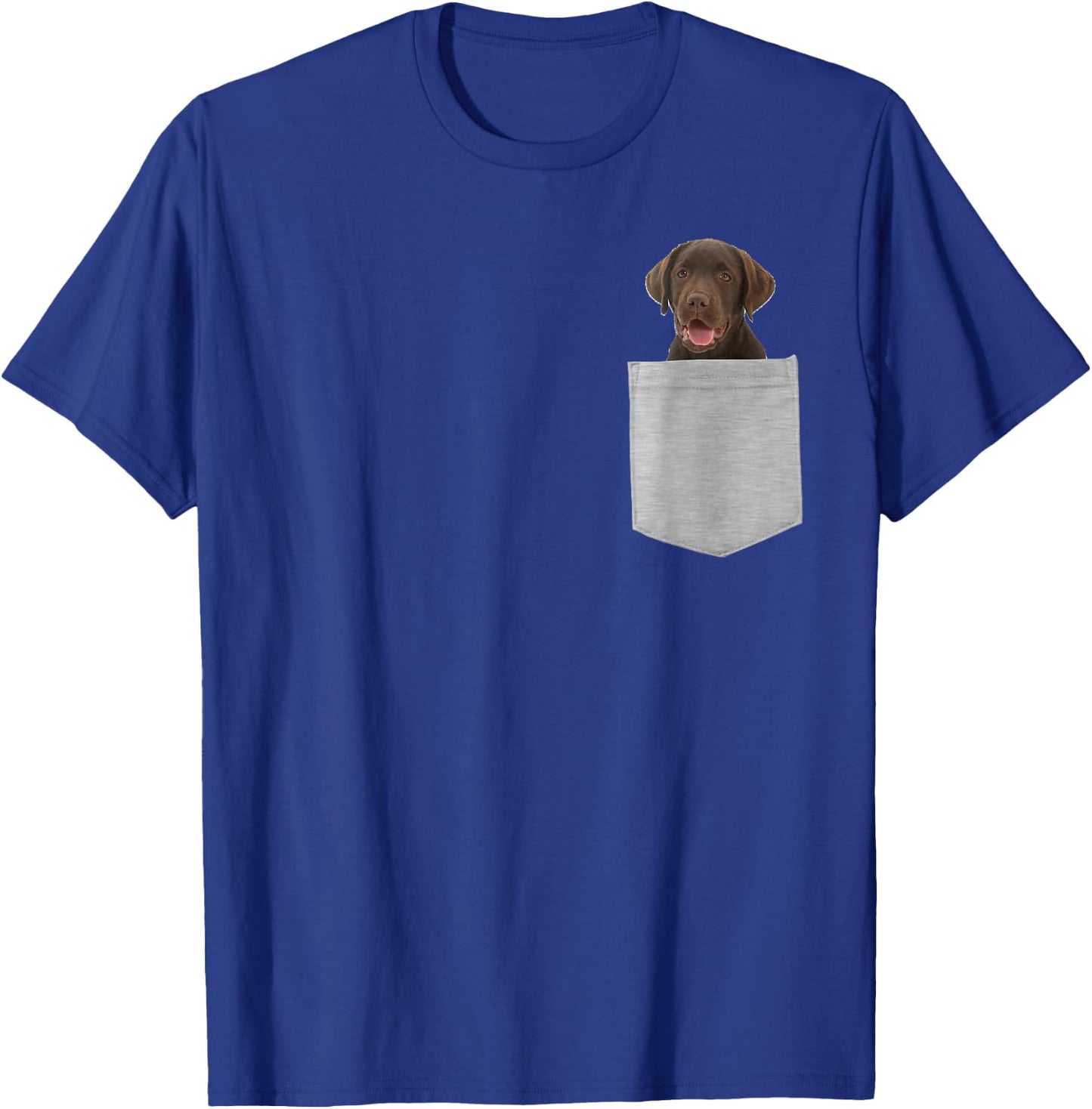 Dog in Your Pocket Chocolate Lab, Labrador T-Shirt - T-Shirt | Royal