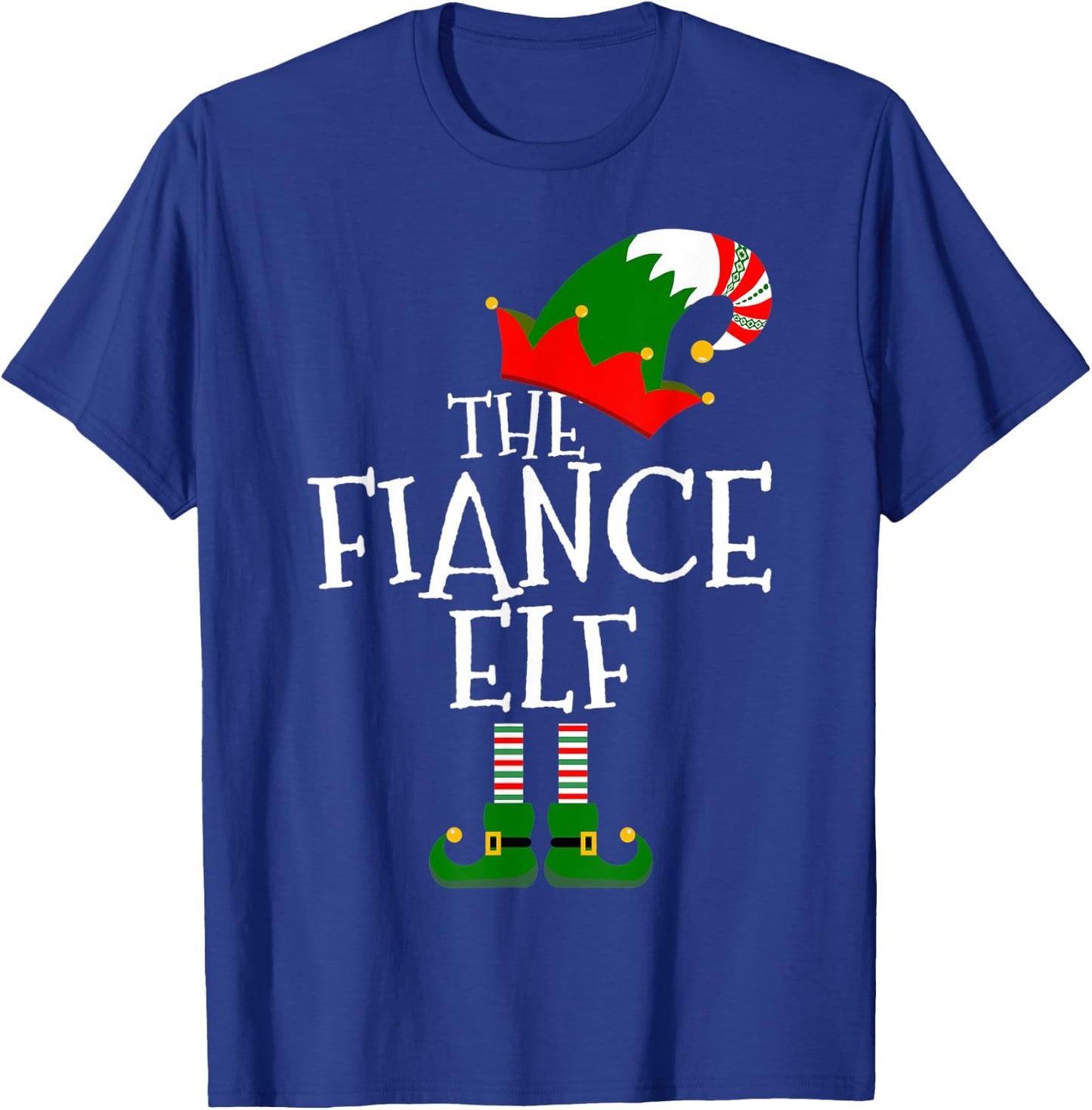 Funny The Fiance Elf Matching Family Group Gift Christmas T-Shirt - T-Shirt | Royal