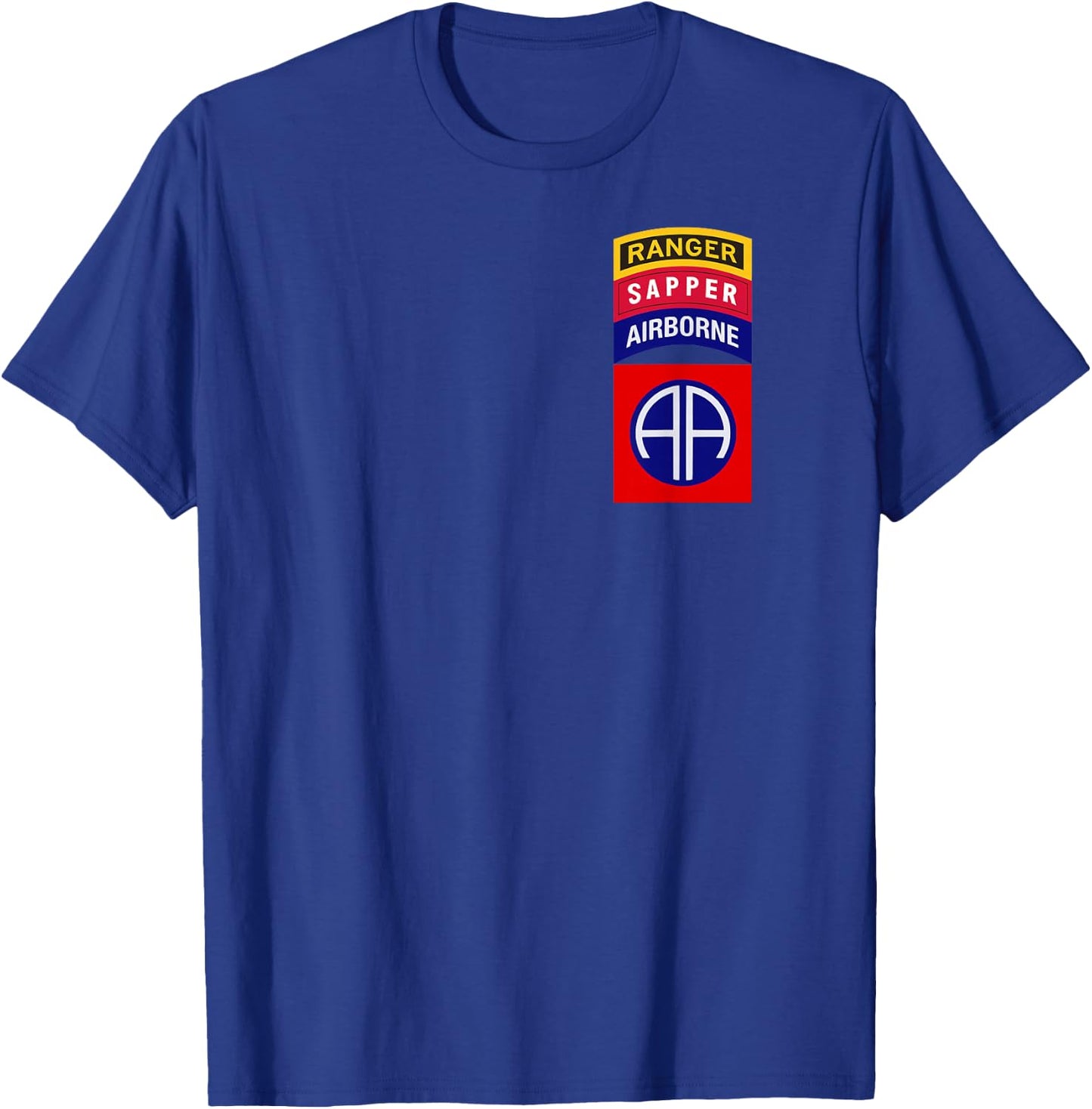 82nd Airborne Shirt - Ranger Sapper Tab Shirt "Classic" T-Shirt - T-Shirt | Royal
