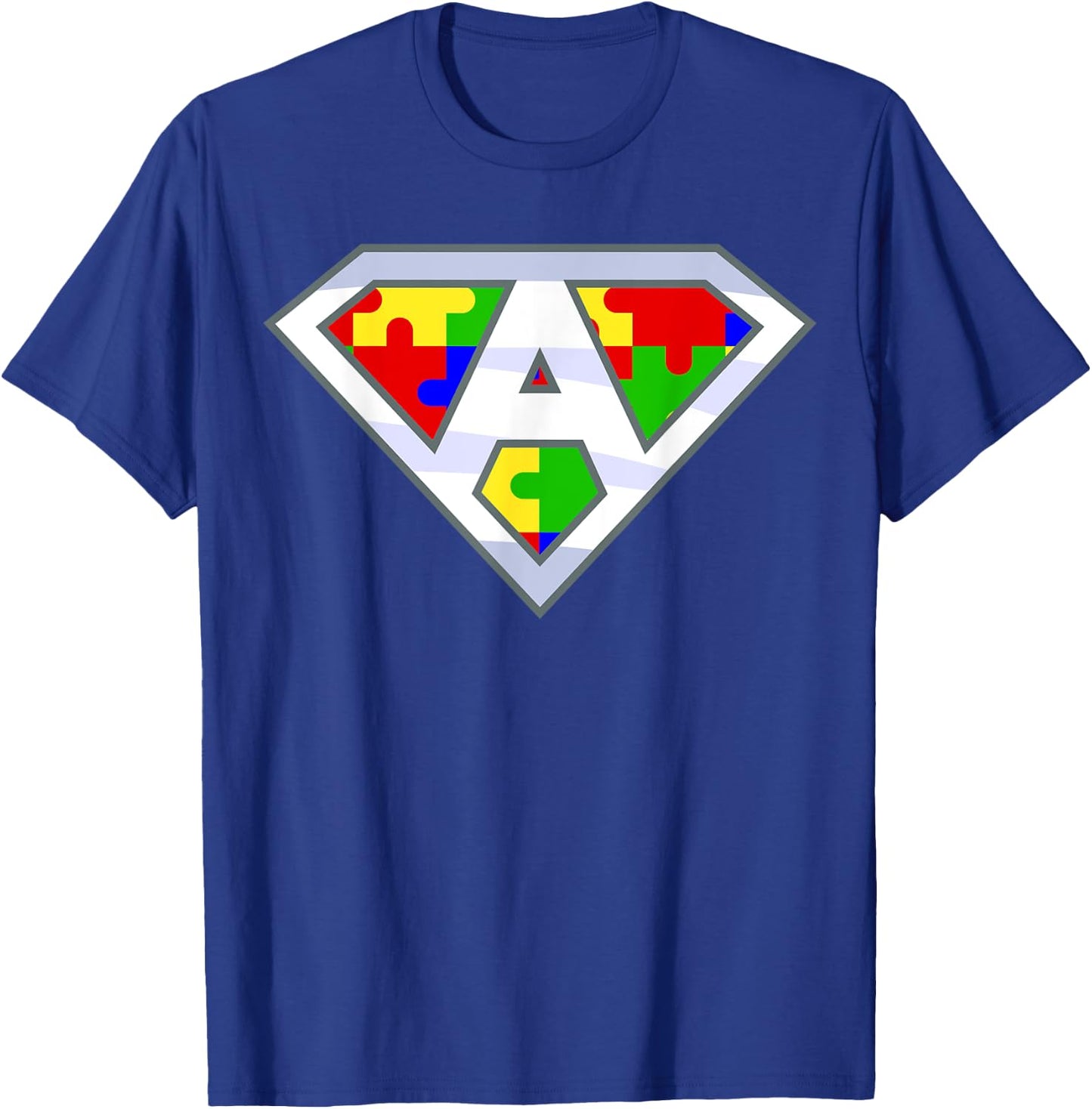 Autism Awareness Day Superhero T-Shirt - T-Shirt | Royal