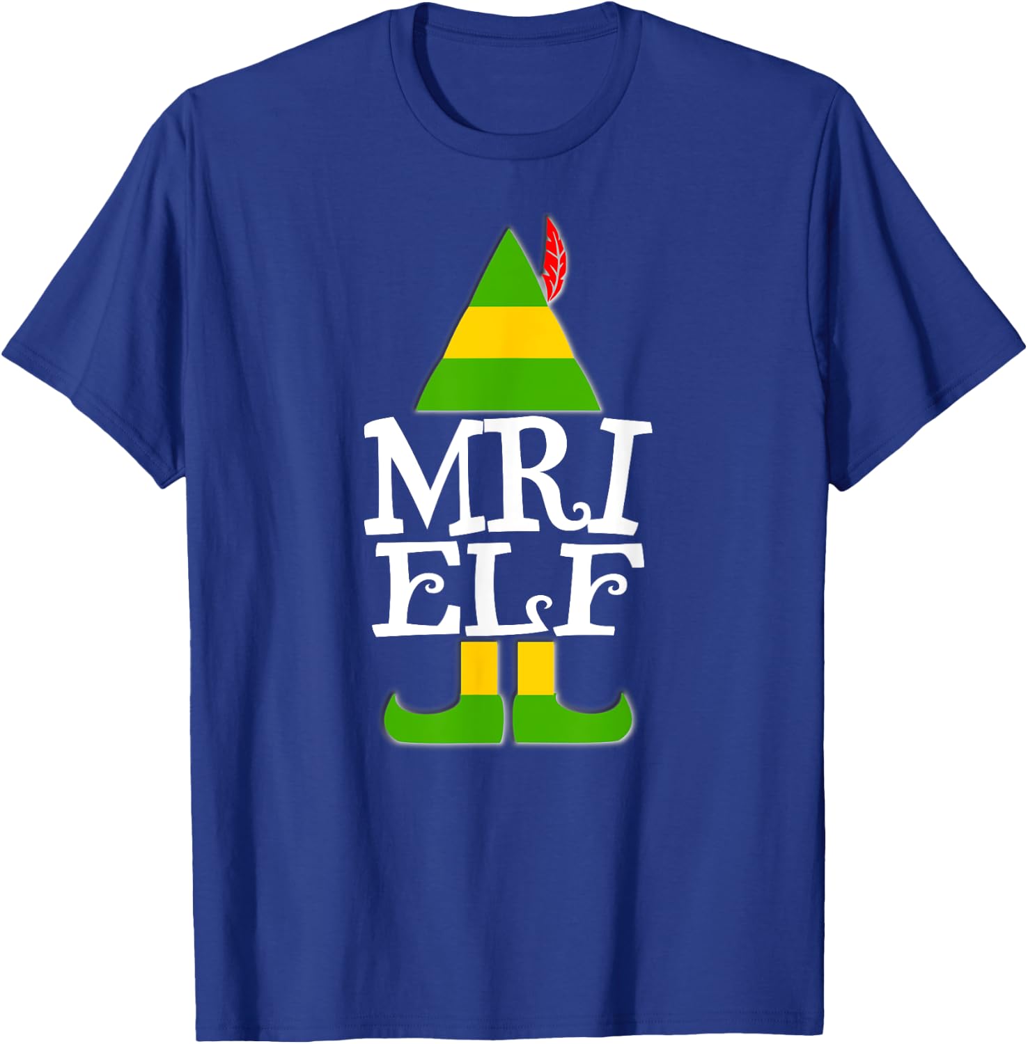 MRI ELF Christmas T Shirt Magnetic Resonance Imaging T-Shirt - T-Shirt | Royal