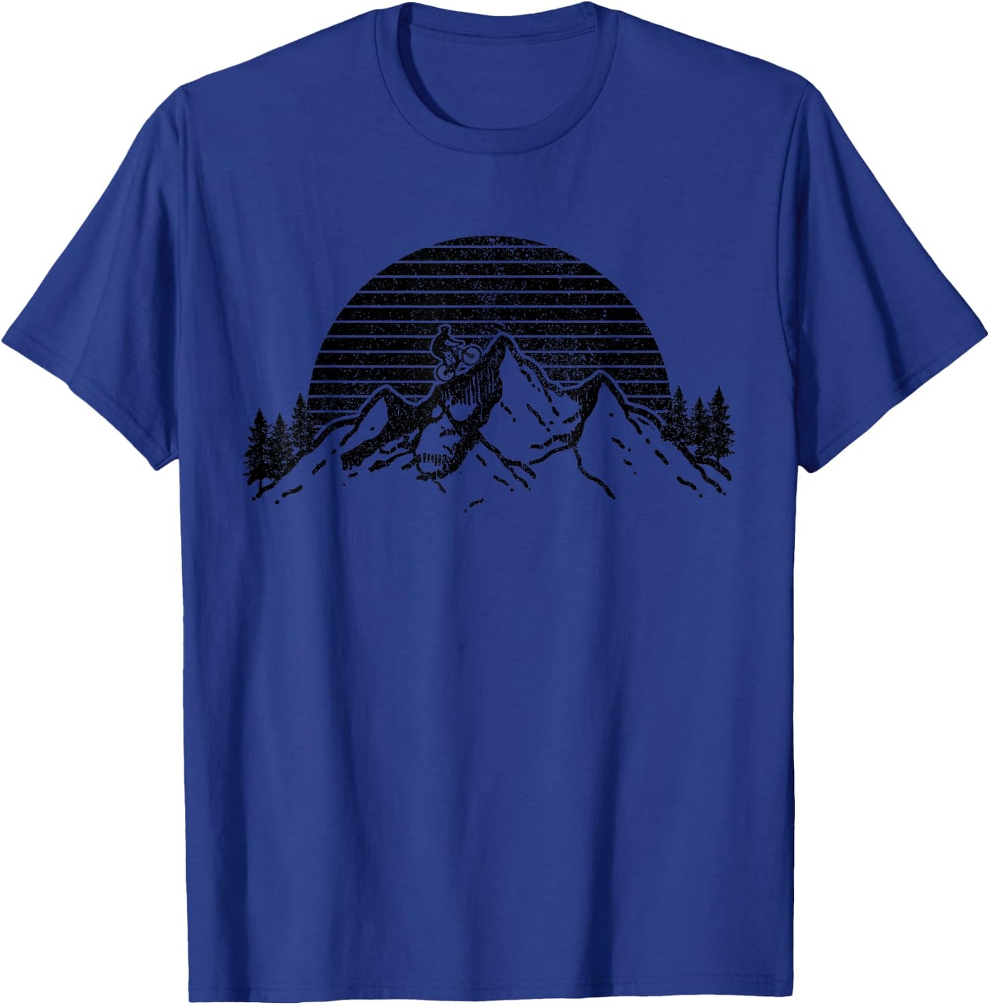 Mountain Bike MTB Bicycle Cycling Downhill Biking Gift T-Shirt - T-Shirt | Royal