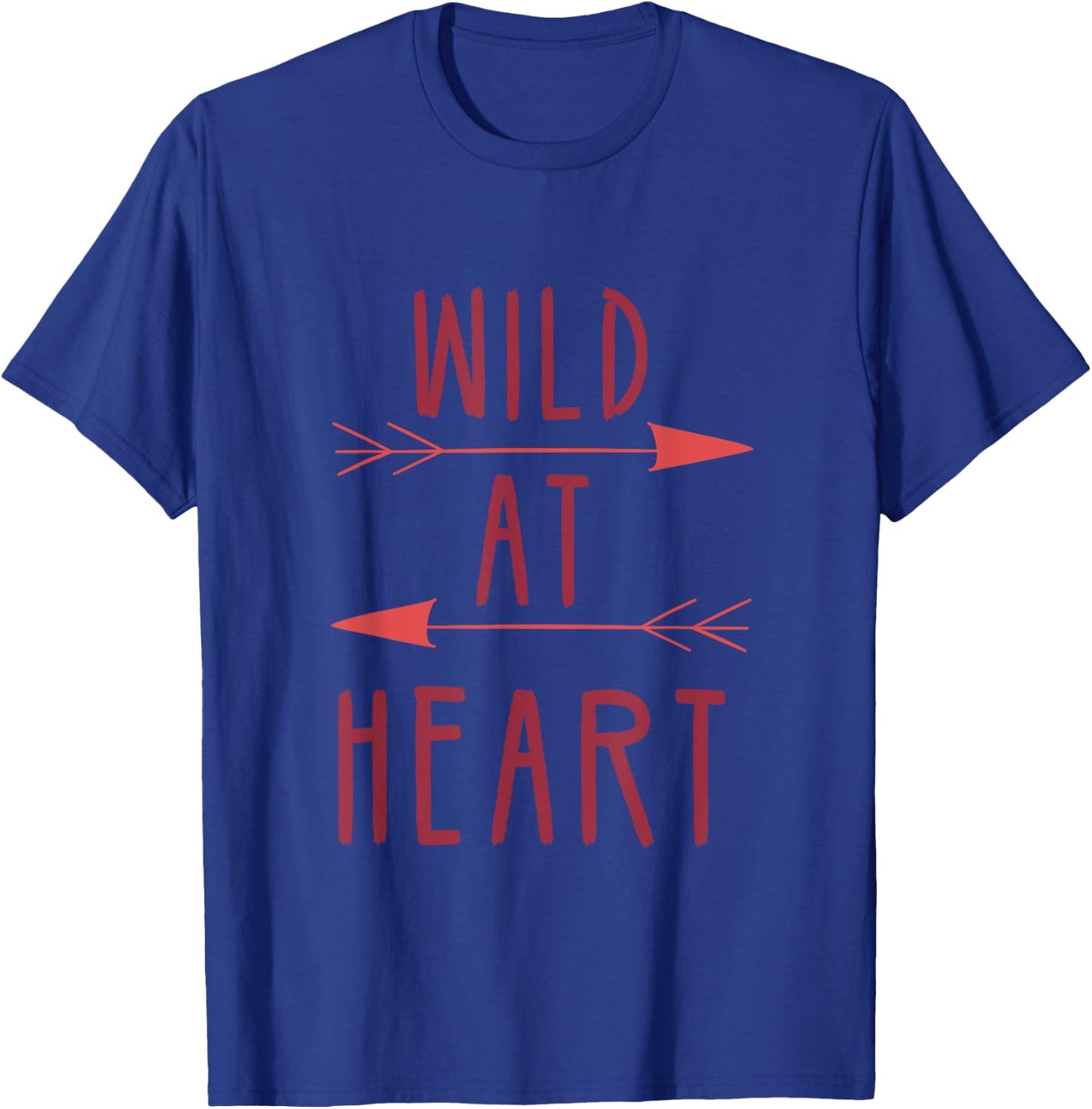 Wild At Heart Adventurous Energetic Cute Gift Nature Loving T-Shirt - T-Shirt | Royal