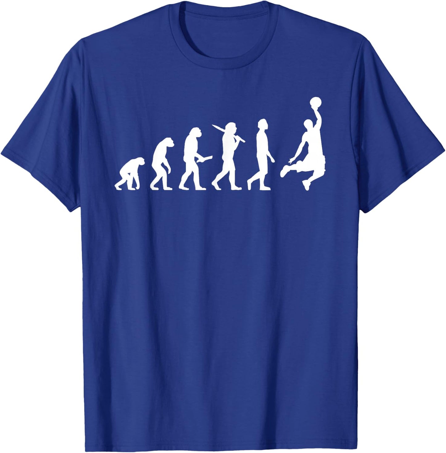 Funny Basketball Evolution - Basketball Player T-Shirt - T-Shirt | Royal