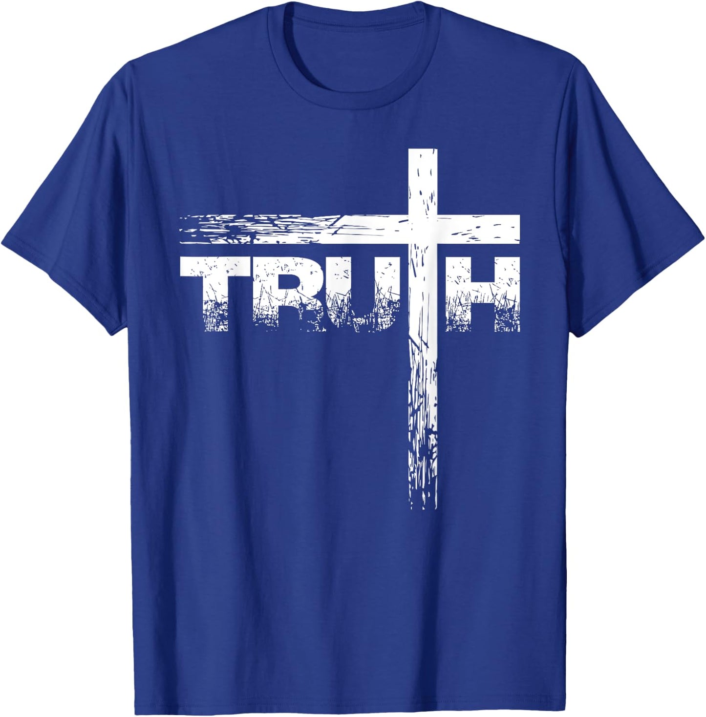 Christian Truth and Cross Christian Cross Shirt T-Shirt - T-Shirt | Royal