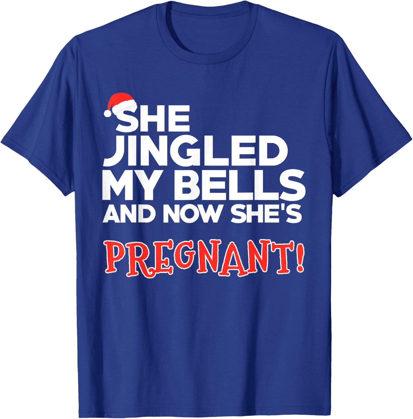 Dad to Be Funny Christmas Pregnancy Announcement T-Shirt - T-Shirt | Royal
