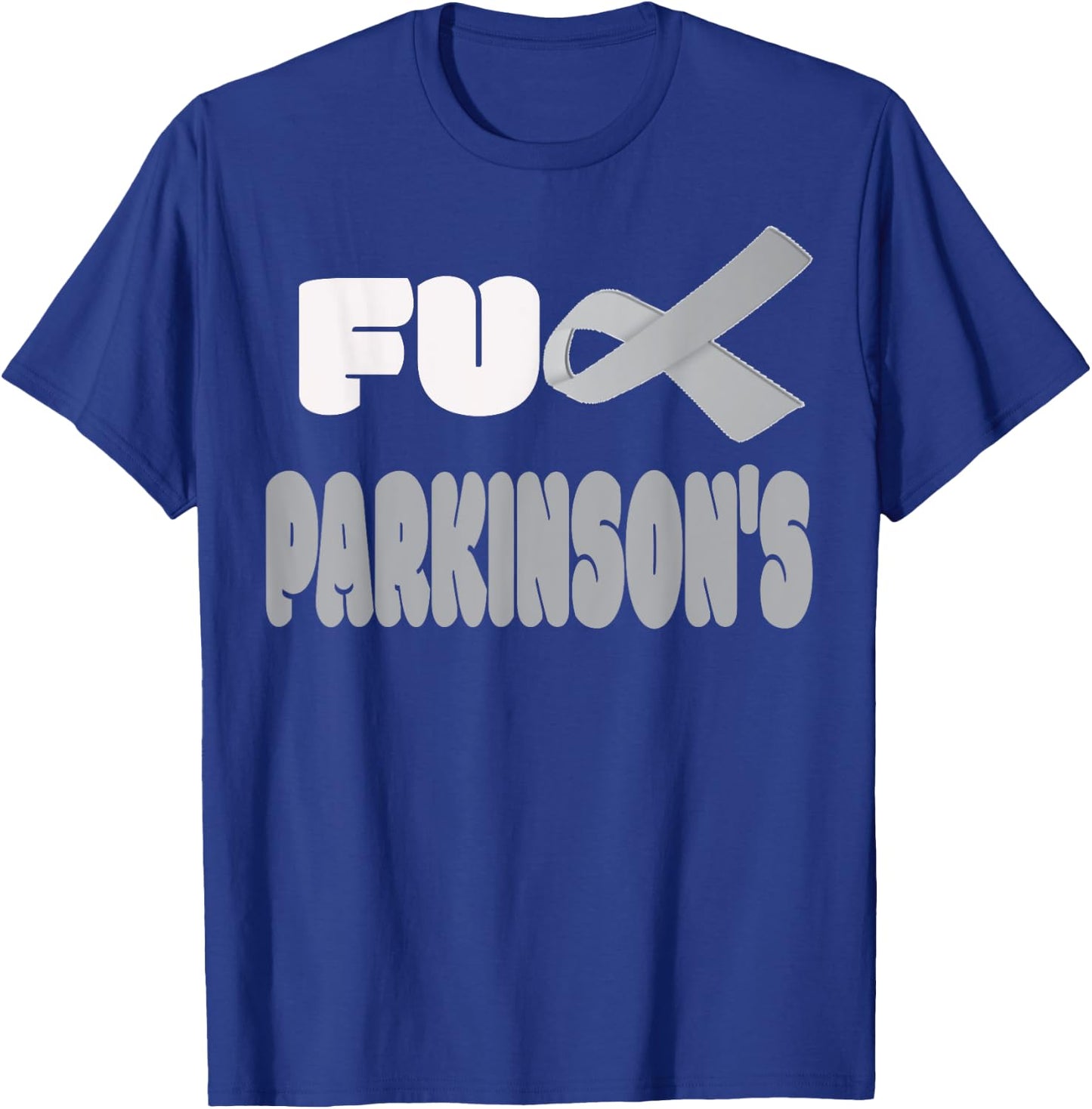 Fuck Parkinson's Disease Warrior Awareness Faith T-Shirt - T-Shirt | Royal