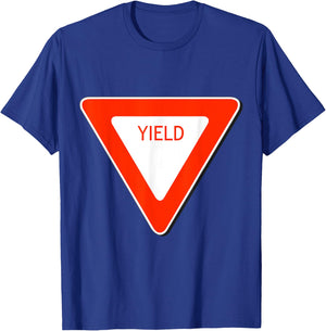 Yield Sign Simple Easy Halloween Costume T-Shirt - T-Shirt | Royal