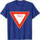 Yield Sign Simple Easy Halloween Costume T-Shirt - T-Shirt | Royal