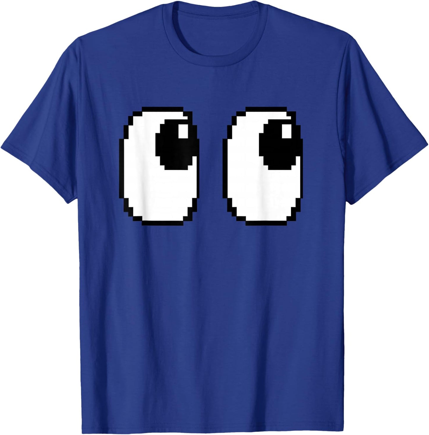 Pixel Ghost Eyes Halloween Game Group Costume T-Shirt - T-Shirt | Royal