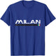 Milan Italy Retro Vintage T-Shirt - T-Shirt | Royal