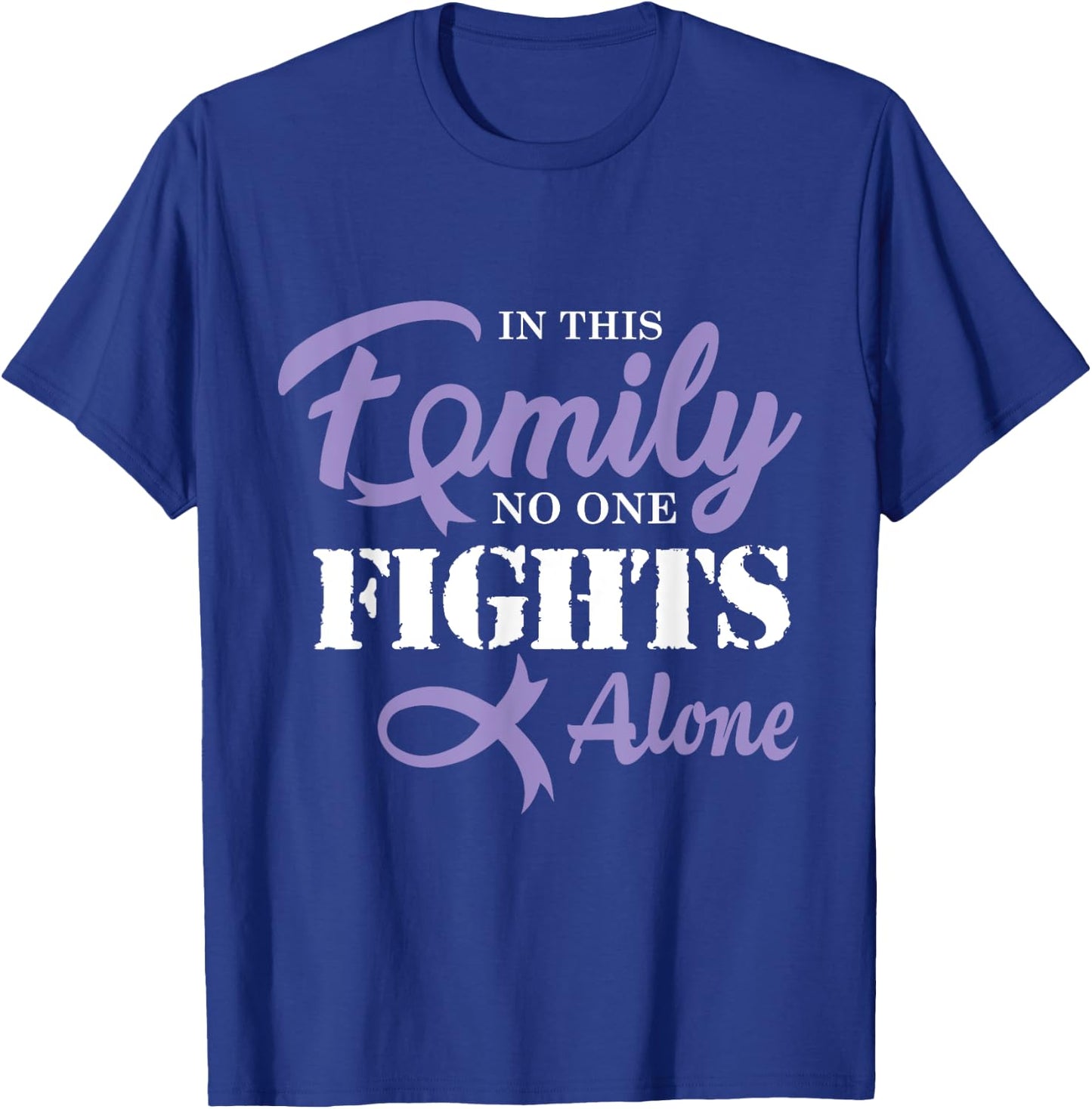 Testicular Cancer Fight Cancer Ribbon T-Shirt - T-Shirt | Royal