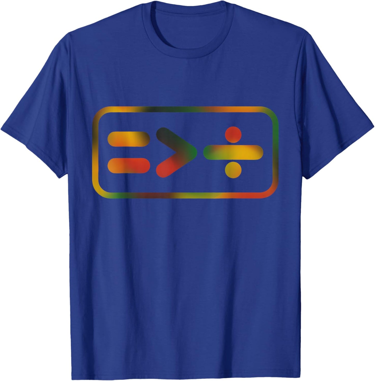 Juneteenth Equality Is Greater Than Division Afro Men Women T-Shirt - T-Shirt | Royal