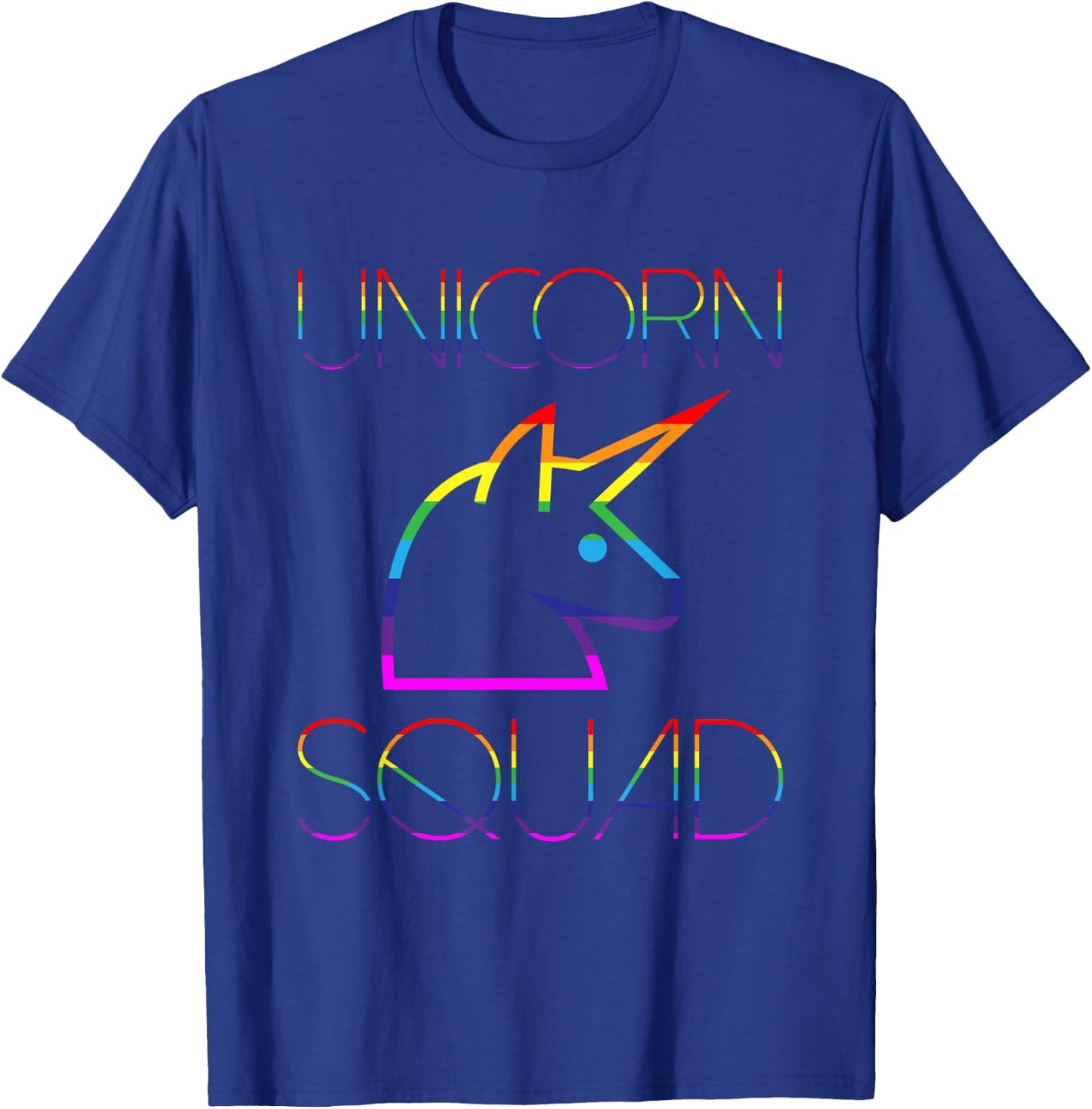 Unicorn Squad adult shirt Funny Cute Rainbow Color T-Shirt - T-Shirt | Royal