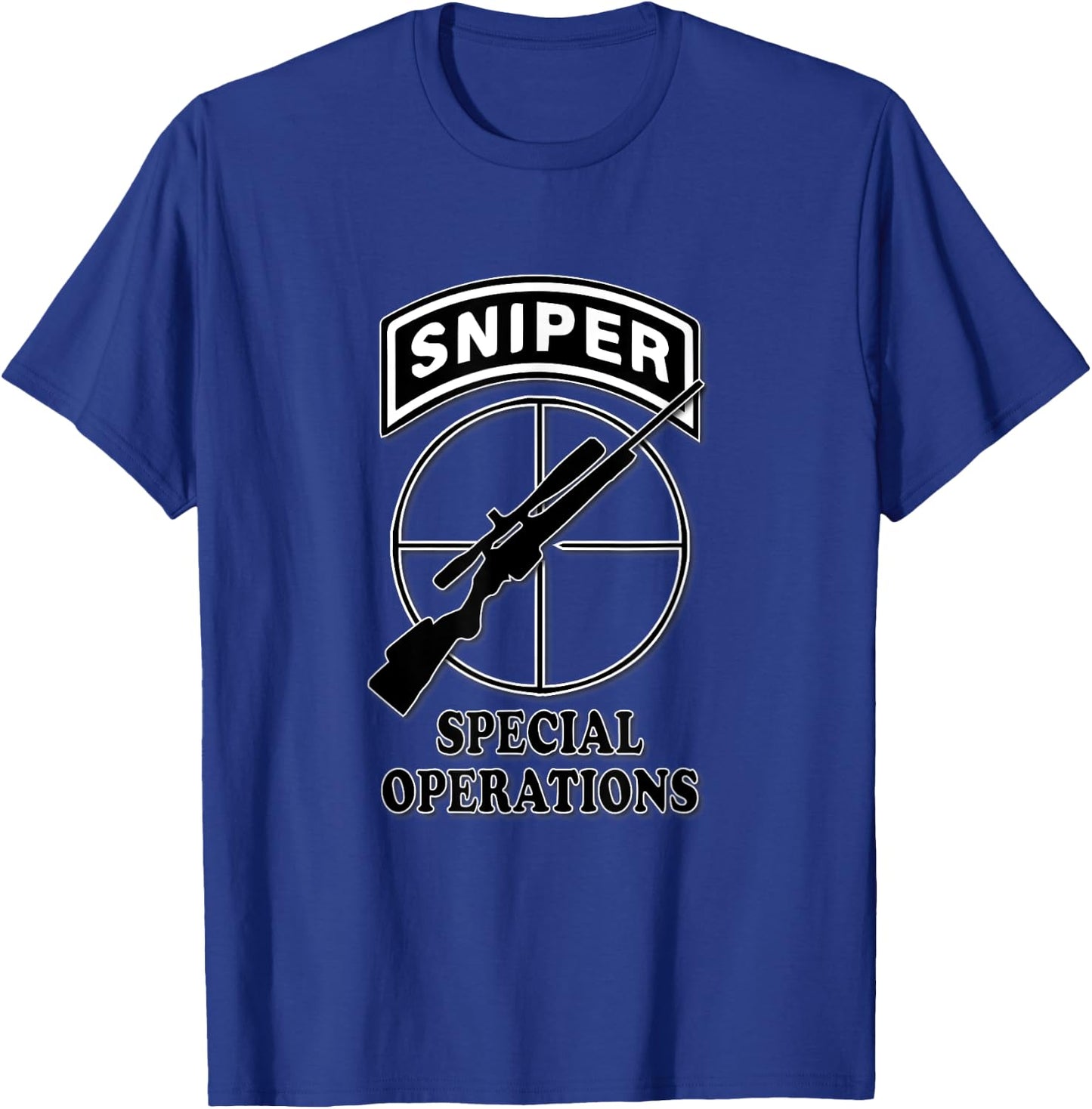 Special Operations Sniper (Front) T-Shirt - T-Shirt | Royal