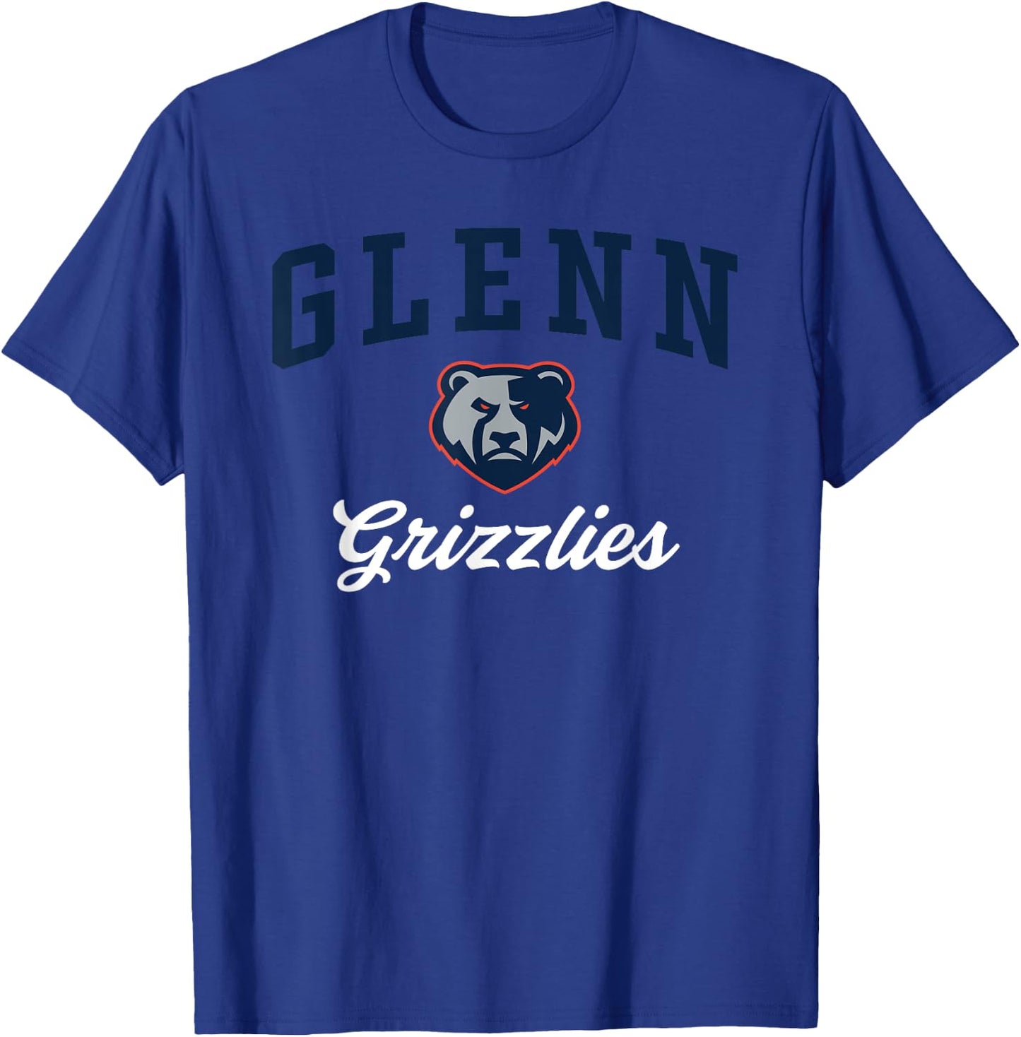 Glenn High School Grizzlies C3 T-Shirt - T-Shirt | Royal