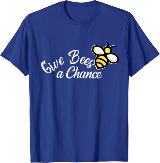 Give Bees a chance T-Shirt - T-Shirt | Royal