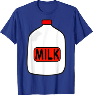 Gallon Of Milk Costume , Match With Cookie Costumes T-Shirt - T-Shirt | Royal