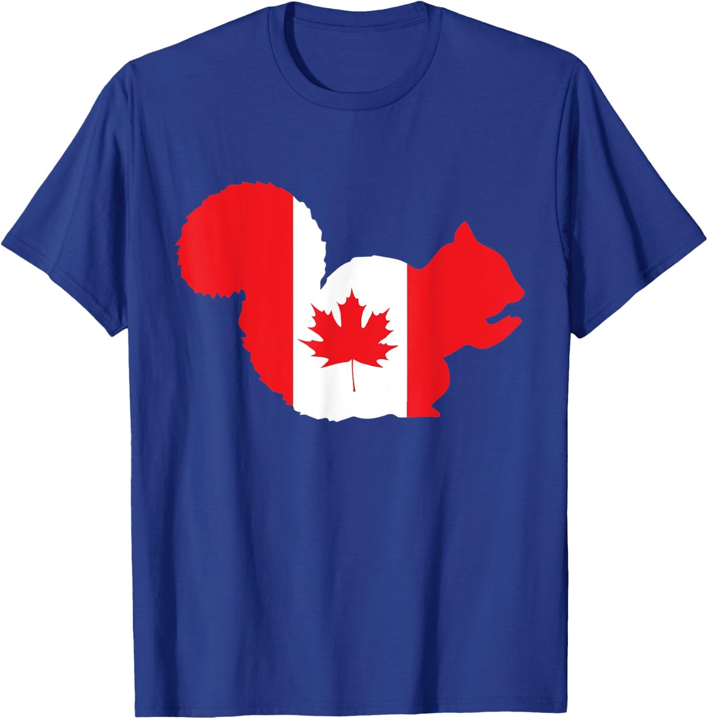 Proud Canadian Canada Squirrel Canada Day T-Shirt - T-Shirt | Royal