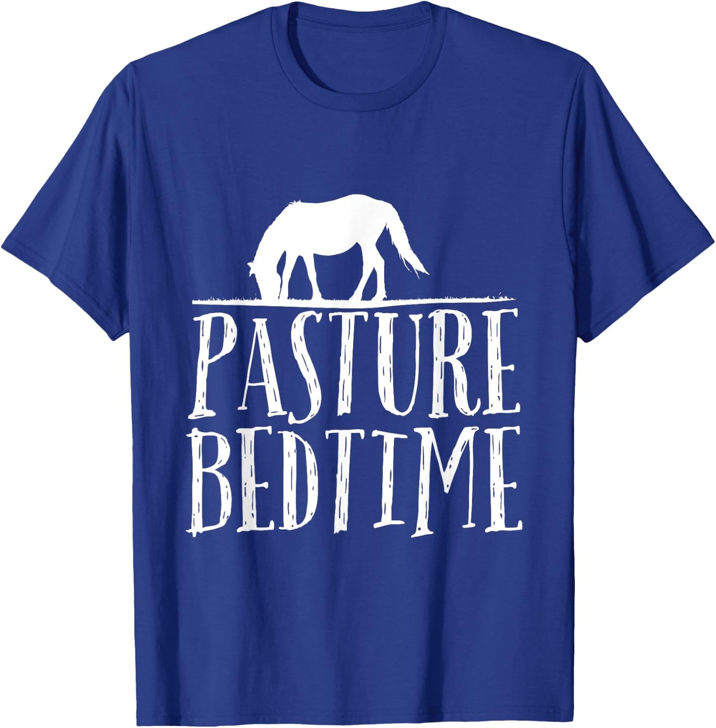 Horse Pasture past your bedtime t shirt pj cute funny T-Shirt - T-Shirt | Royal
